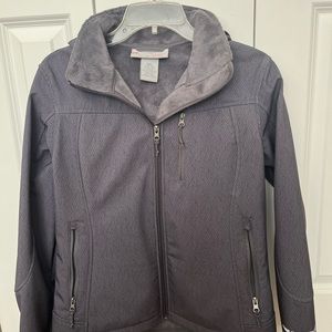 Cold weather jacket. Lined with hood.